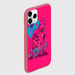 Чехол iPhone 11 Pro матовый You're dead meat, цвет: 3D-малиновый — фото 2