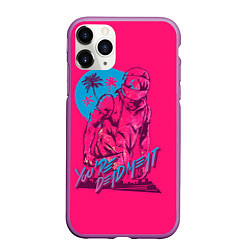 Чехол iPhone 11 Pro матовый You're dead meat, цвет: 3D-фиолетовый