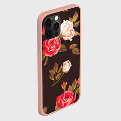 Чехол для iPhone 12 Pro Max Мотив из роз, цвет: 3D-светло-розовый — фото 2