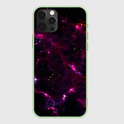 Чехол для iPhone 12 Pro Max Космос, цвет: 3D-салатовый
