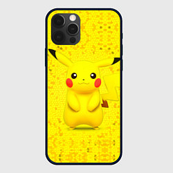 Чехол для iPhone 12 Pro Max Pikachu, цвет: 3D-черный