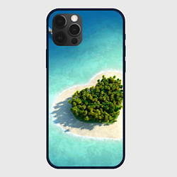 Чехол для iPhone 12 Pro Max Остров, цвет: 3D-черный