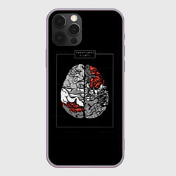 Чехол для iPhone 12 Pro Max Twenty one pilots: brain, цвет: 3D-серый