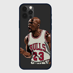 Чехол для iPhone 12 Pro Max Bulls 23: Jordan, цвет: 3D-черный