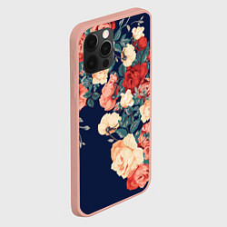 Чехол для iPhone 12 Pro Max Fashion flowers, цвет: 3D-светло-розовый — фото 2