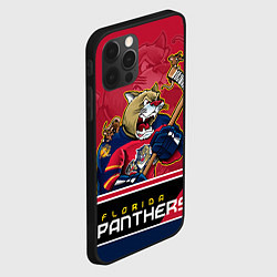 Чехол для iPhone 12 Pro Max Florida Panthers, цвет: 3D-черный — фото 2