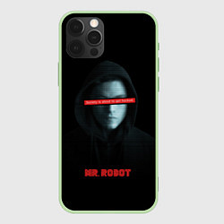 Чехол для iPhone 12 Pro Max Mr Robot, цвет: 3D-салатовый