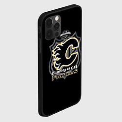 Чехол для iPhone 12 Pro Max Calgary Flames Team, цвет: 3D-черный — фото 2