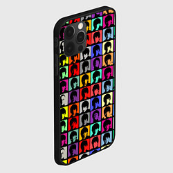 Чехол для iPhone 12 Pro Max The Beatles: pop-art, цвет: 3D-черный — фото 2