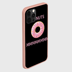Чехол для iPhone 12 Pro Max Donuts, цвет: 3D-светло-розовый — фото 2