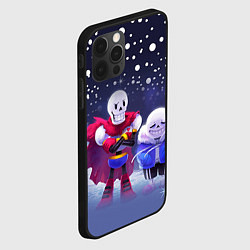 Чехол для iPhone 12 Pro Max Sans & Papyrus, цвет: 3D-черный — фото 2