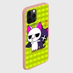 Чехол для iPhone 12 Pro Max Аниме котики, цвет: 3D-светло-розовый — фото 2