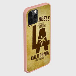 Чехол для iPhone 12 Pro Max Лос-Анджелес, цвет: 3D-светло-розовый — фото 2