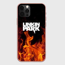Чехол для iPhone 12 Pro Max Linkin Park: Hell Flame, цвет: 3D-светло-розовый