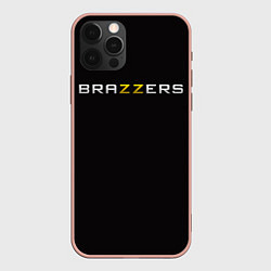 Чехол для iPhone 12 Pro Max Brazzers, цвет: 3D-светло-розовый