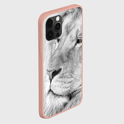 Чехол для iPhone 12 Pro Max Мудрый лев, цвет: 3D-светло-розовый — фото 2