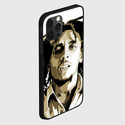 Чехол для iPhone 12 Pro Max Bob Marley: Mono, цвет: 3D-черный — фото 2