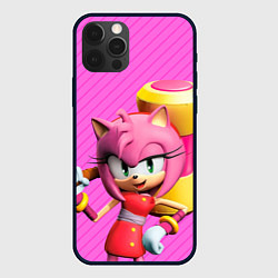 Чехол для iPhone 12 Pro Max Amy Rose, цвет: 3D-черный