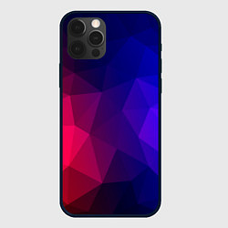 Чехол для iPhone 12 Pro Max Red&Blue, цвет: 3D-черный
