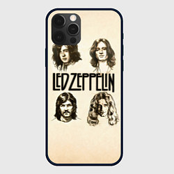 Чехол для iPhone 12 Pro Max Led Zeppelin Guys, цвет: 3D-черный