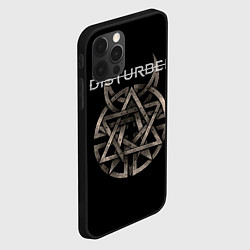 Чехол для iPhone 12 Pro Max Disturbed Logo, цвет: 3D-черный — фото 2