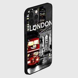 Чехол для iPhone 12 Pro Max Лондон - ночной автобус, цвет: 3D-черный — фото 2
