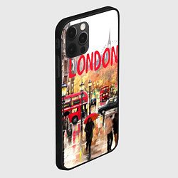 Чехол для iPhone 12 Pro Max Дождливый Лондон, цвет: 3D-черный — фото 2