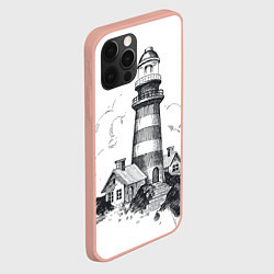 Чехол для iPhone 12 Pro Max Маяк, цвет: 3D-светло-розовый — фото 2