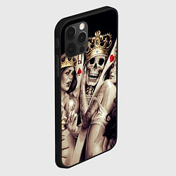 Чехол для iPhone 12 Pro Max Poker Skull, цвет: 3D-черный — фото 2