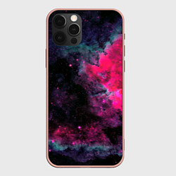 Чехол для iPhone 12 Pro Max Загадочный космос, цвет: 3D-светло-розовый
