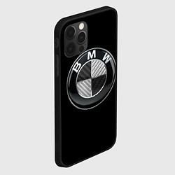 Чехол для iPhone 12 Pro Max BMW - emblem, цвет: 3D-черный — фото 2