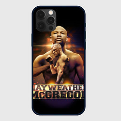 Чехол для iPhone 12 Pro Max Mayweather vs McGregor, цвет: 3D-черный