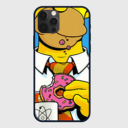 Чехол для iPhone 12 Pro Max Homer with donut, цвет: 3D-черный