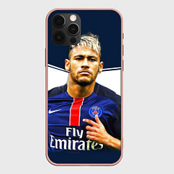 Чехол для iPhone 12 Pro Max Neymar: Fly Emirates, цвет: 3D-светло-розовый