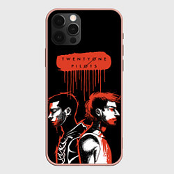 Чехол для iPhone 12 Pro Max Twenty one pilots, цвет: 3D-светло-розовый