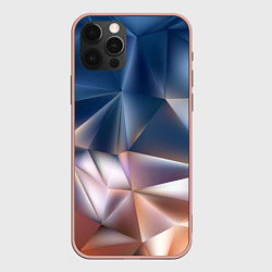 Чехол для iPhone 12 Pro Max Abstract, цвет: 3D-светло-розовый