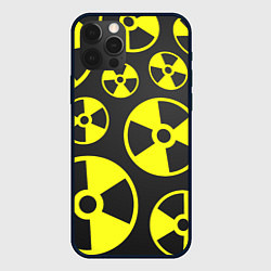 Чехол для iPhone 12 Pro Max Радиация, цвет: 3D-черный