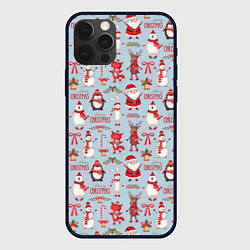 Чехол для iPhone 12 Pro Max Рождественская Милота, цвет: 3D-черный