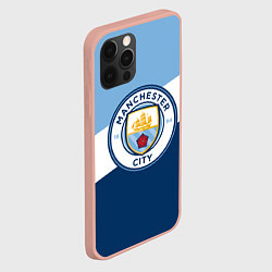 Чехол для iPhone 12 Pro Max FC Manchester City: Colors, цвет: 3D-светло-розовый — фото 2