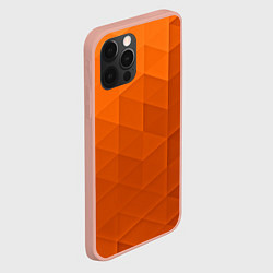 Чехол для iPhone 12 Pro Max Orange abstraction, цвет: 3D-светло-розовый — фото 2