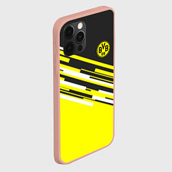 Чехол для iPhone 12 Pro Max Borussia FC: Sport Line 2018, цвет: 3D-светло-розовый — фото 2