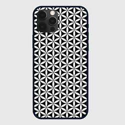 Чехол для iPhone 12 Pro Max Цветок Жизни, цвет: 3D-черный