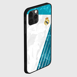 Чехол для iPhone 12 Pro Max FC Real Madrid: Abstract, цвет: 3D-черный — фото 2