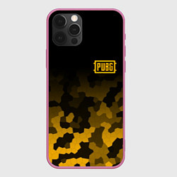 Чехол для iPhone 12 Pro Max PUBG: Military Honeycomb, цвет: 3D-малиновый