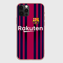 Чехол для iPhone 12 Pro Max FC Barcelona: Rakuten, цвет: 3D-светло-розовый