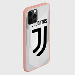 Чехол для iPhone 12 Pro Max FC Juventus: Silver Original, цвет: 3D-светло-розовый — фото 2