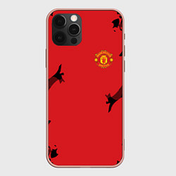 Чехол для iPhone 12 Pro Max FC Manchester United: Red Original, цвет: 3D-светло-розовый