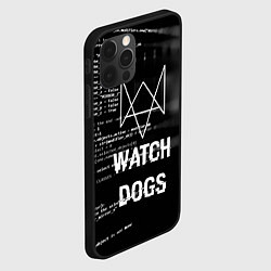 Чехол для iPhone 12 Pro Max Watch Dogs: Hacker, цвет: 3D-черный — фото 2