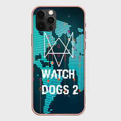 Чехол для iPhone 12 Pro Max Watch Dogs 2: Network Hack, цвет: 3D-светло-розовый