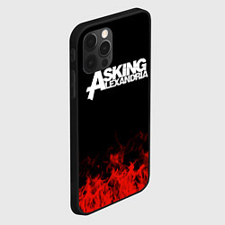 Чехол для iPhone 12 Pro Max Asking Alexandria: Flame, цвет: 3D-черный — фото 2